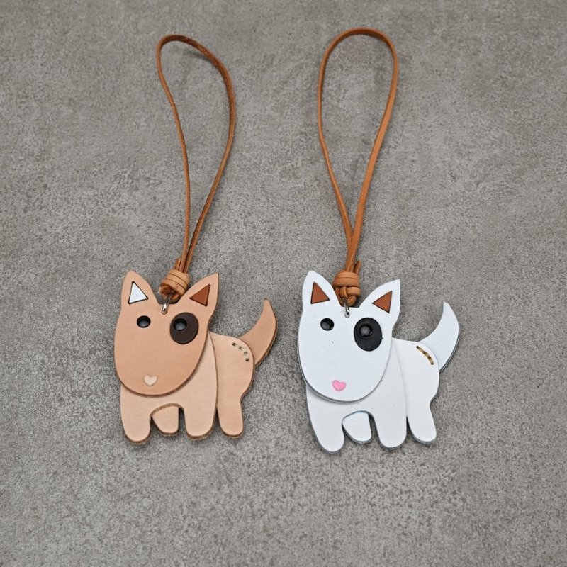 牛頭㹴的傻萌魅力登場 吊飾 包包吊飾 - 吊飾/掛飾 - 真皮 多色
