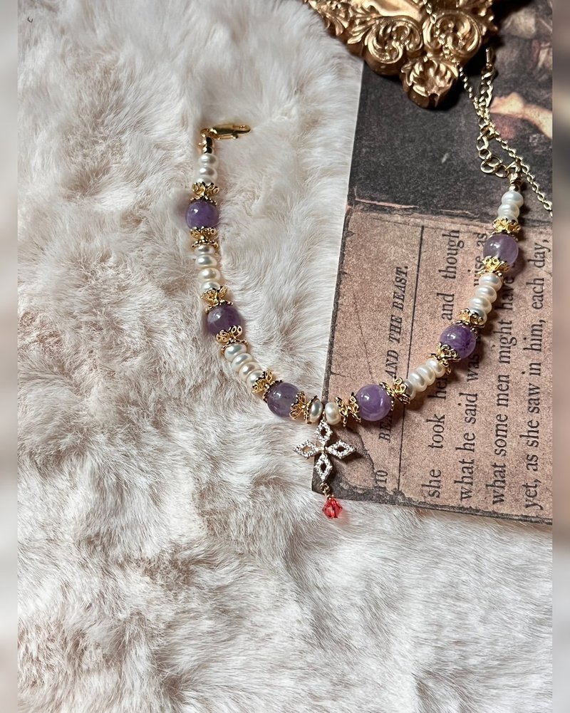 TB Exotic Palace Style Bracelet-Guardian of Bacchus - Bracelets - Crystal Purple