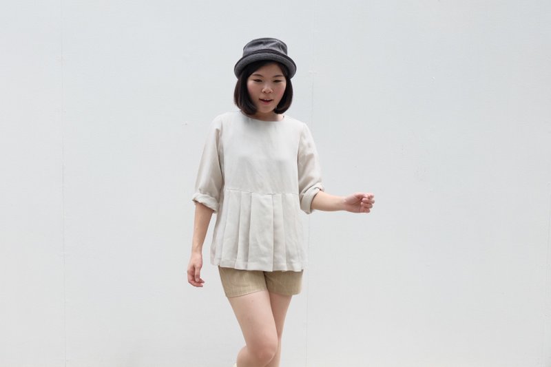 Haruka Top - Women's Tops - Cotton & Hemp White