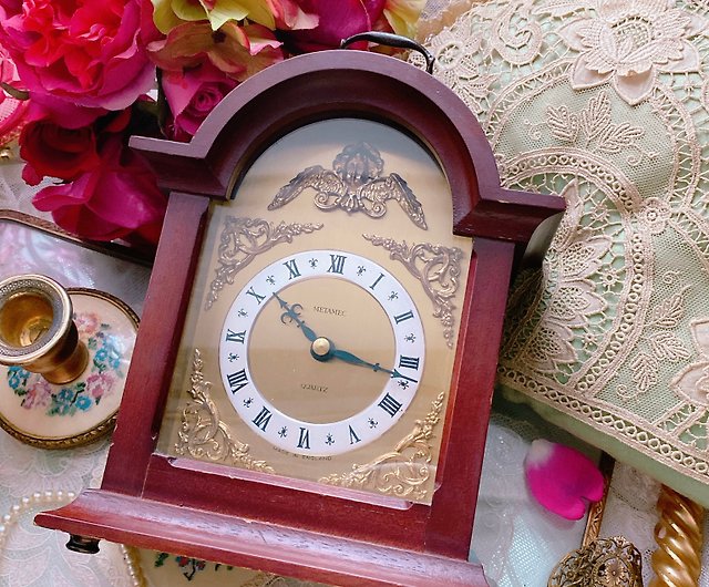 超希少 50年代 現役 イギリス アンティーク 置時計 - インテリア時計