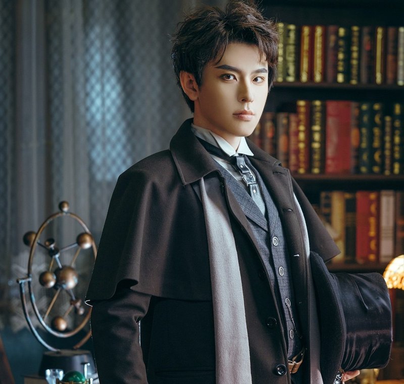 合作限定 詭秘之主×蒸汽大陸 哥特風復古 克萊恩系列可拆卸斗篷 - 其他 - 其他材質 黑色