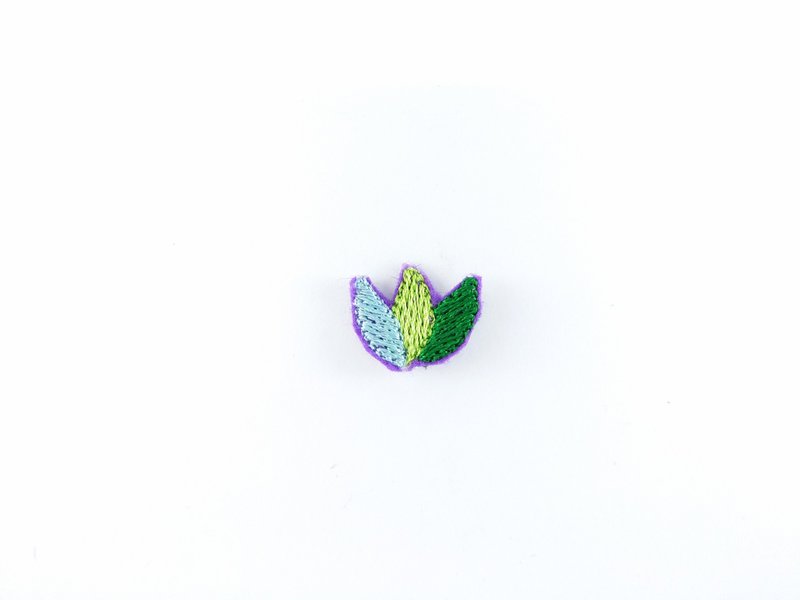 植物-草 刺繡貼片 燙片貼布 補丁 燙布片 衣服 夾克 - 其他 - 其他材質 綠色