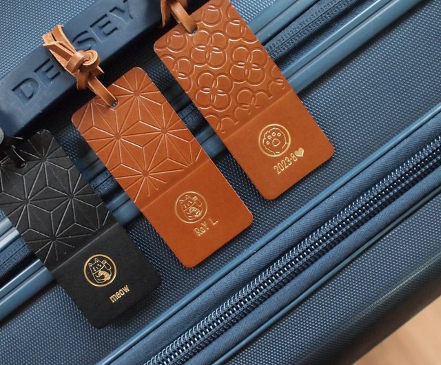 Bags, Personalized Louis Vuitton Luggage Tag Custom Embossed 2 Initials