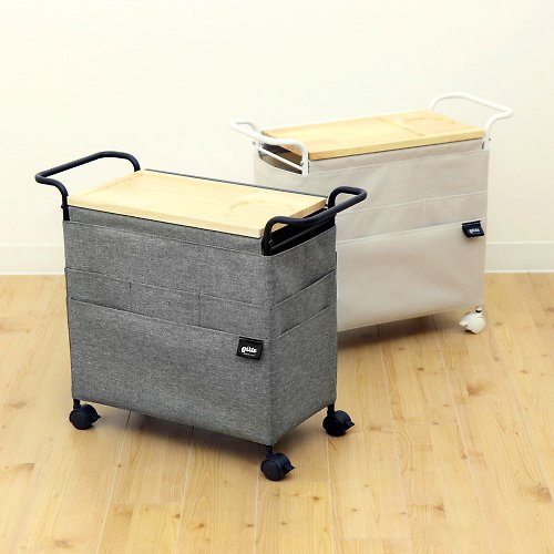 日本TOYO CASE 木質桌板移動式多功能收納邊桌-DIY-2色可選- 設計 