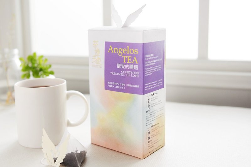 "Tea Road Angel" favored courtesy - frozen top oolong tea bag 12 in / box - ชา - อาหารสด สีม่วง