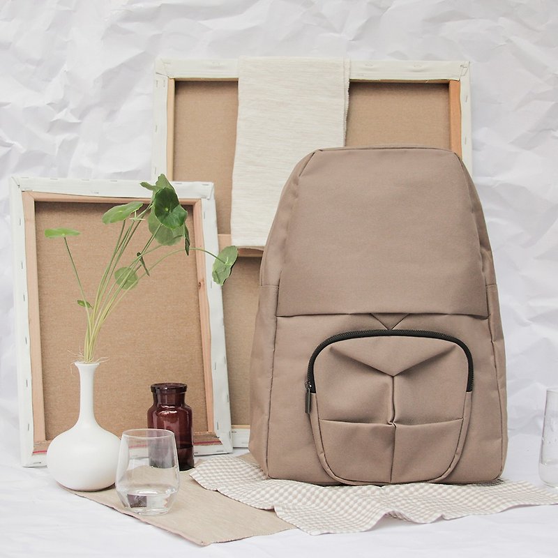 ORIBAGU Origami Brown Orangutan Backpack - Backpacks - Polyester Brown