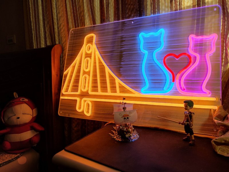 【客製化商品】LED 霓虹燈 空間氛圍小夜燈  客製化生產 - 燈具/燈飾 - 壓克力 