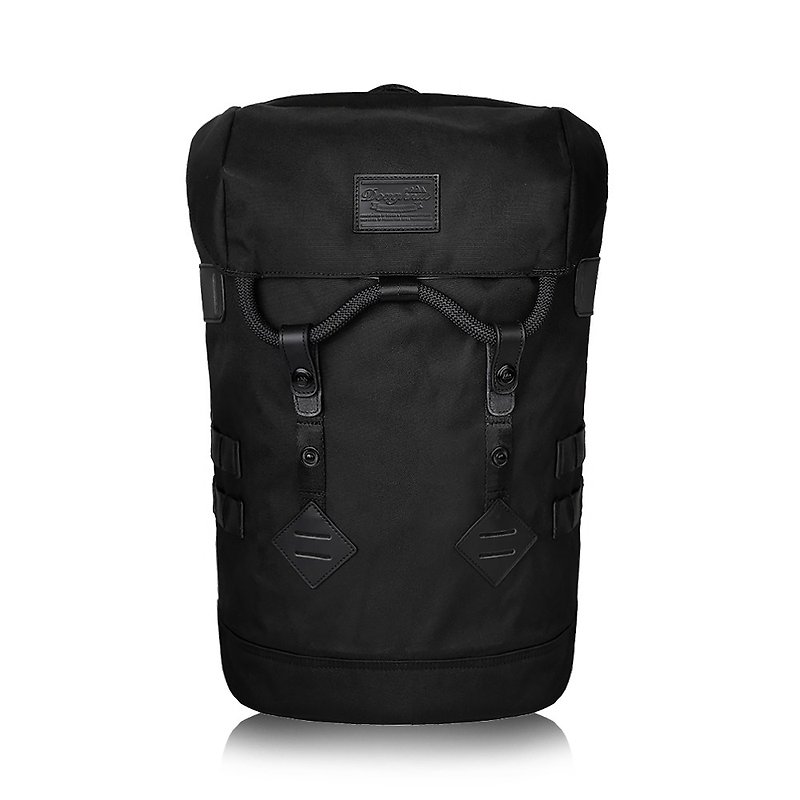 Doughnut Water Repellant Backpack-Cool Black - กระเป๋าเป้สะพายหลัง - ไฟเบอร์อื่นๆ สีดำ
