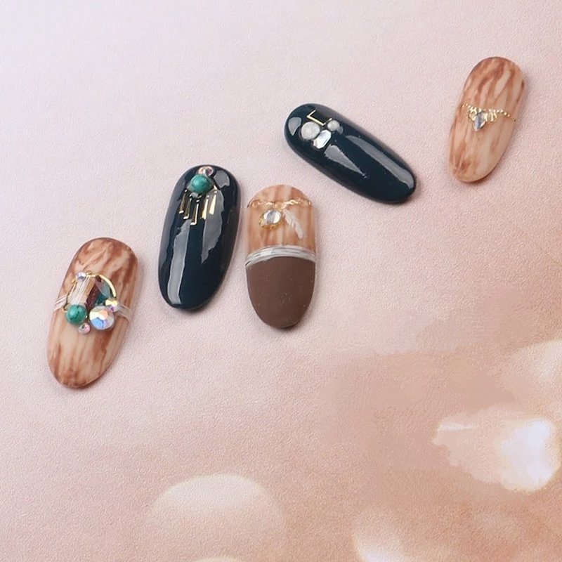 【 DIY 美甲】Nail Look 美甲裝飾藝術貼紙 假期風情 - 指甲油/指甲貼 - 紙 金色
