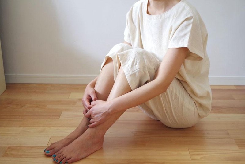 Organic Cotton フレンチスリーブゆったりパジャマ【ジャガードシャドウィ生地】 - 其他 - 棉．麻 白色