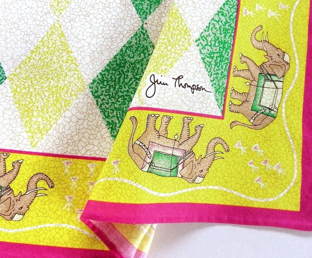 ジムトンプソン　リネンシャツ　麻　ゾウ柄 ジムトンプソン リネンシャツ 麻 ゾウ柄 - メルカリ