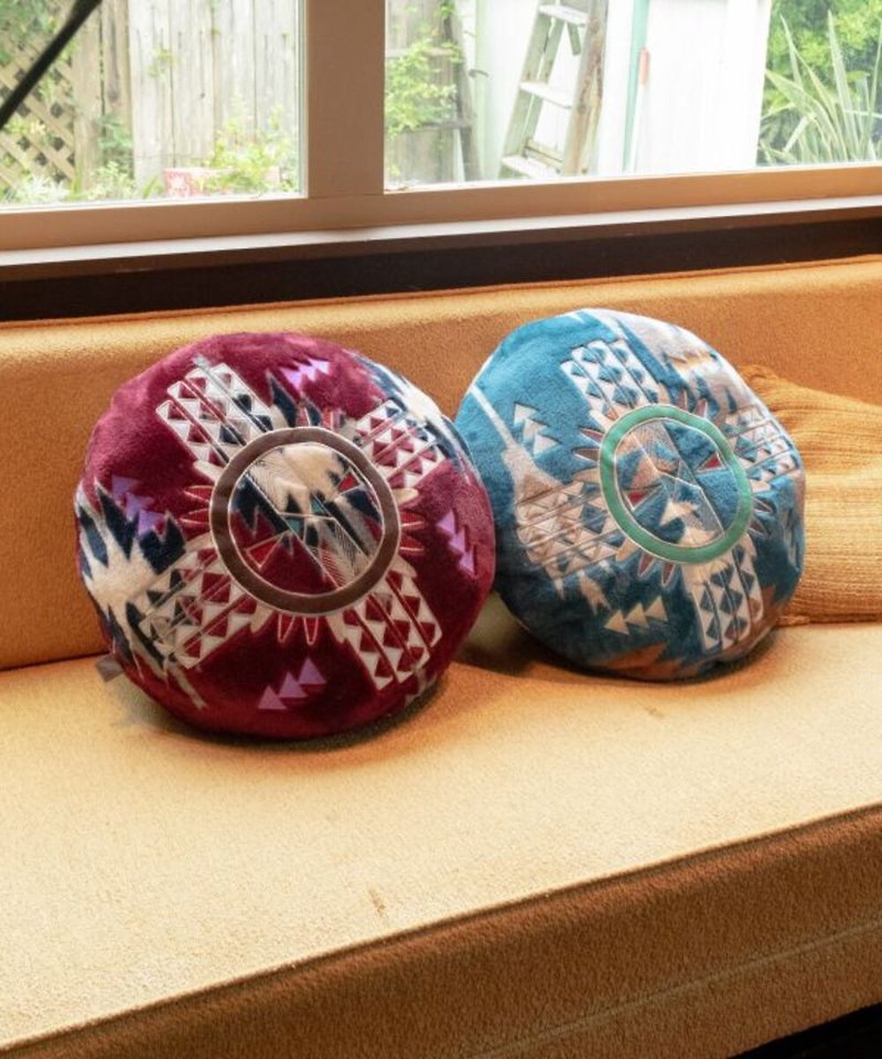 【ホットプレオーダー】レトロアボリジニトーテム刺繡枕CCKP13A3（4色）アウトドアキャンプ - 枕・クッション - その他の素材 多色