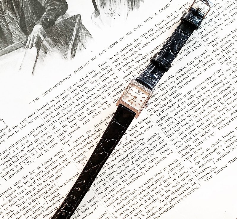 1968年 18K 白金勞力士機械錶 - 女裝錶 - 貴金屬 黑色