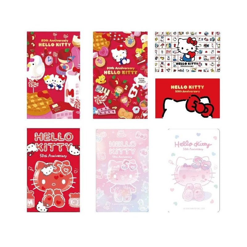 HELLO KITTY50TH悠遊卡 - 造型悠遊卡/交通卡 - 其他材質 
