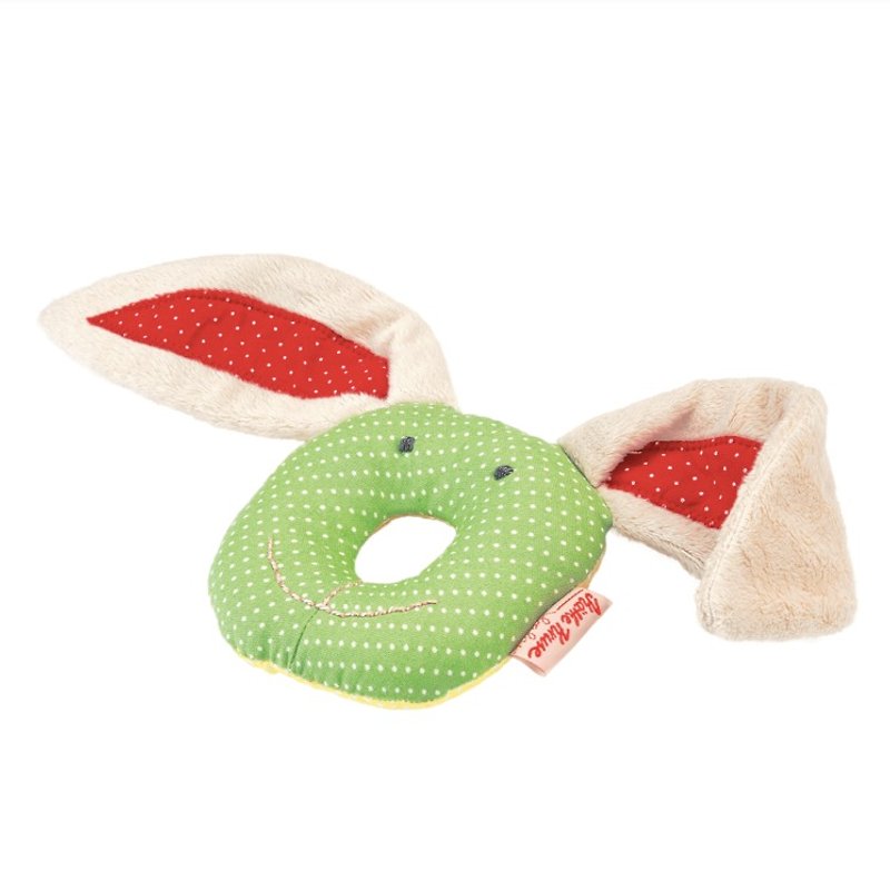 German brand Käthe Kruse donut long-eared rabbit rattle - Kids' Toys - Cotton & Hemp Multicolor