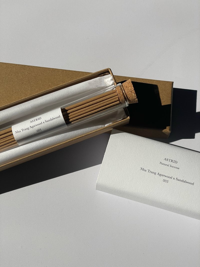 Nha Trang Agarwood and Laoshan Sandalwood-Natural Incense sticks-The first choice for Christmas gifts - Fragrances - Paper Khaki