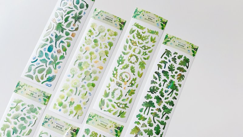 초록 프리즘 8종 패키지 - Stickers - Paper White