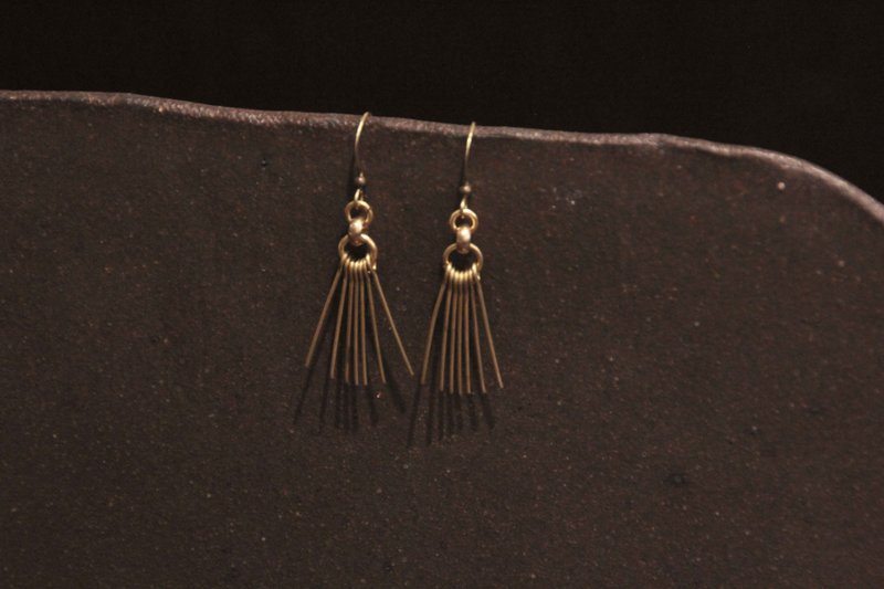 Versatile Simple Tassel Earrings - Earrings & Clip-ons - Copper & Brass Gold