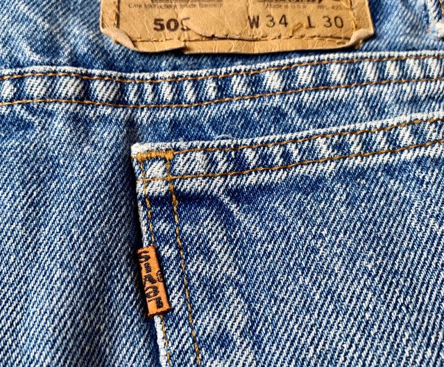 ヴィンテージ Levis 509 オレンジラベル リメイクパッチワーク デニム