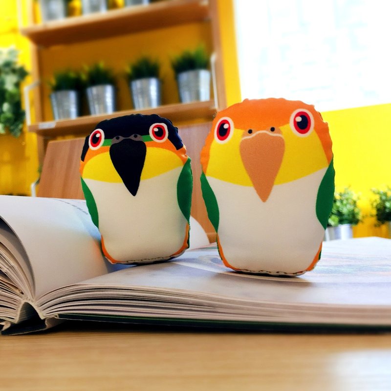 DIY手作鸚鵡 ∣ 凱克鸚鵡 Caiques ‧ 紙鎮手作材料包 - 其他 - 其他材質 橘色