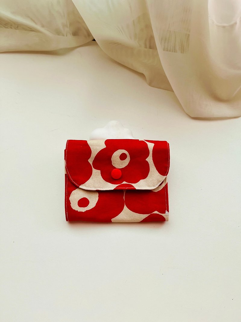 Real Nini Handmade - 布製財布/カードホルダー - 小銭入れ - コットン・麻 ブラウン