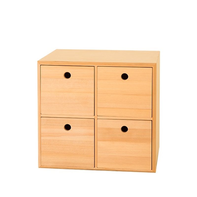 【Youqingmen STRAUSS】─Little Nest Storage Box (Four Draws) - กล่องเก็บของ - ไม้ 