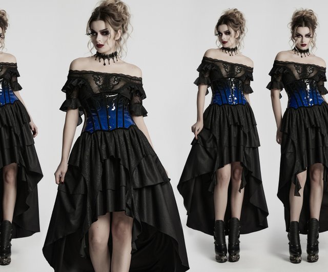 ゴシックナイトゴッドレオパードトーテムグラデーションカラーパテント