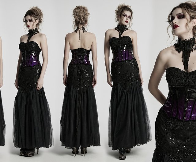 ゴシックナイトゴッドレオパードトーテムグラデーションカラーパテント