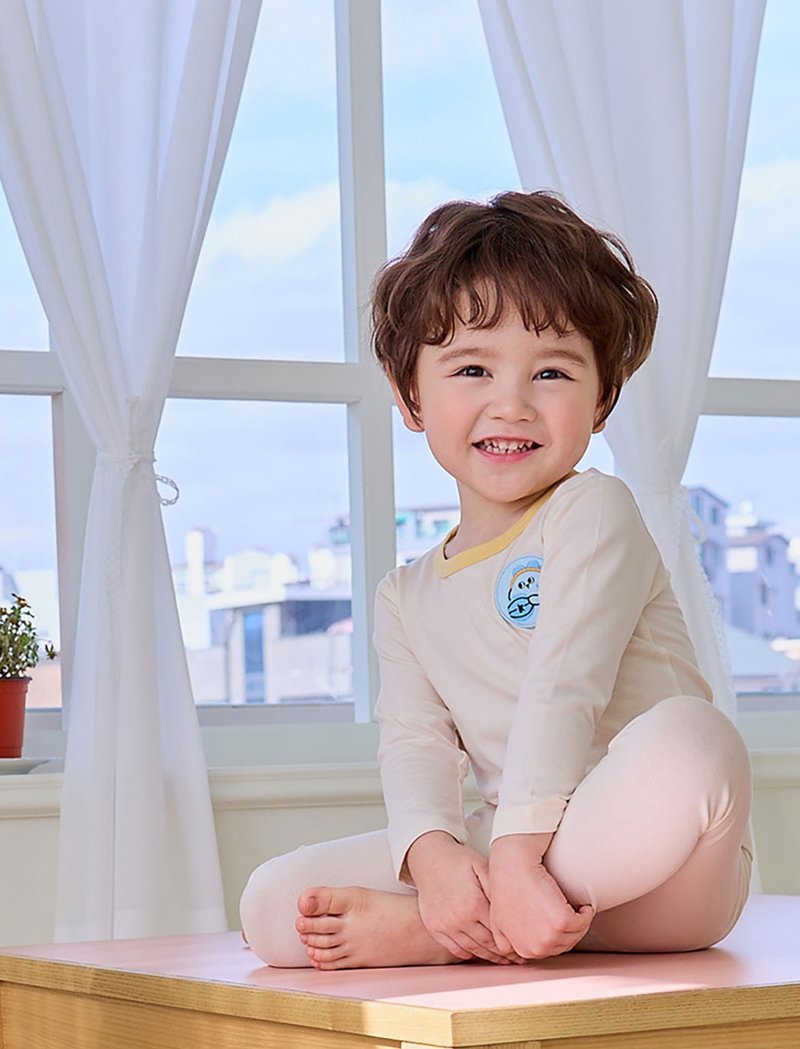 プロテイン恐竜バスケットボール-植物繊維長袖韓国子供服-K54209 - トップス・Tシャツ - コットン・麻 ブルー