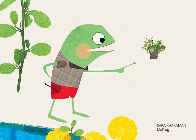 波隆納50週年插畫展-青蛙先生-明信片 - 卡片/明信片 - 紙 