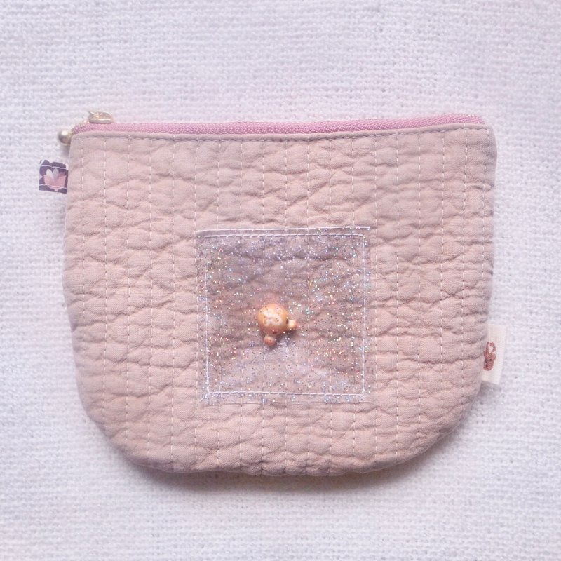 Jellyfish bread pouch - Toiletry Bags & Pouches - Cotton & Hemp Pink