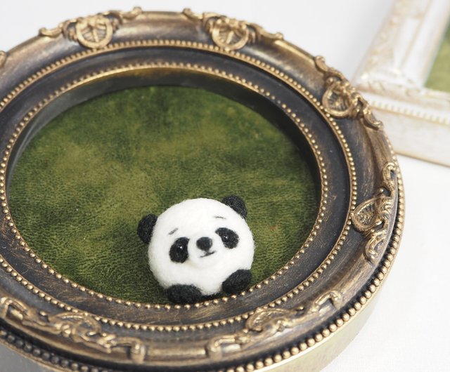 Take Me With You - Mayu Panda Brooch - Wool Felt - Shop kumakoro