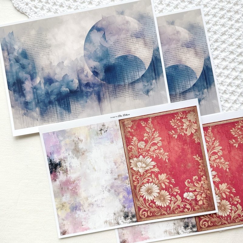 Z481 - a variety of background - 貼紙 - 紙 