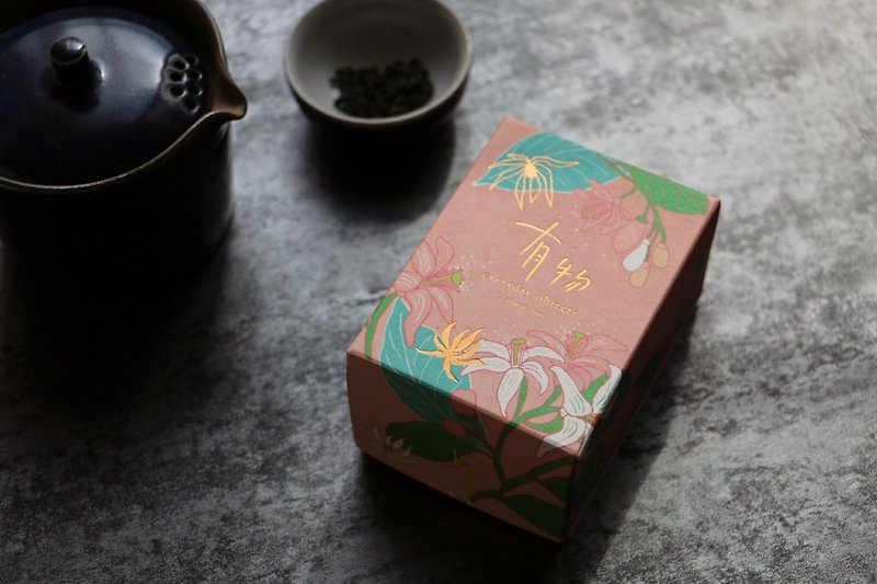 ティーシリーズ茶葉の-75グラム -   - そこは台湾の花茶燻製されたパックド - お茶 - 寄せ植え・花 レッド