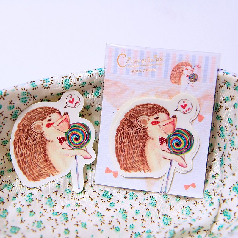 ＜Hedgie daily vol.01－Sugarbaby ＞ Hedgehogs stickrs - Stickers - Paper Orange