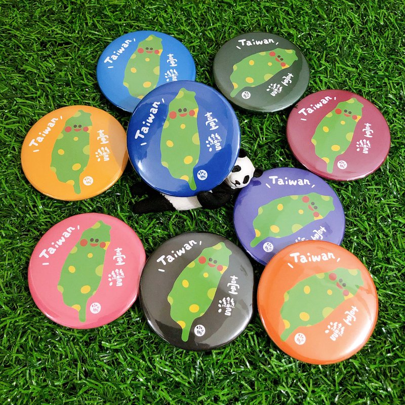 飛比 台灣肥蟲蟲 大胸章 - 徽章/別針 - 其他金屬 多色