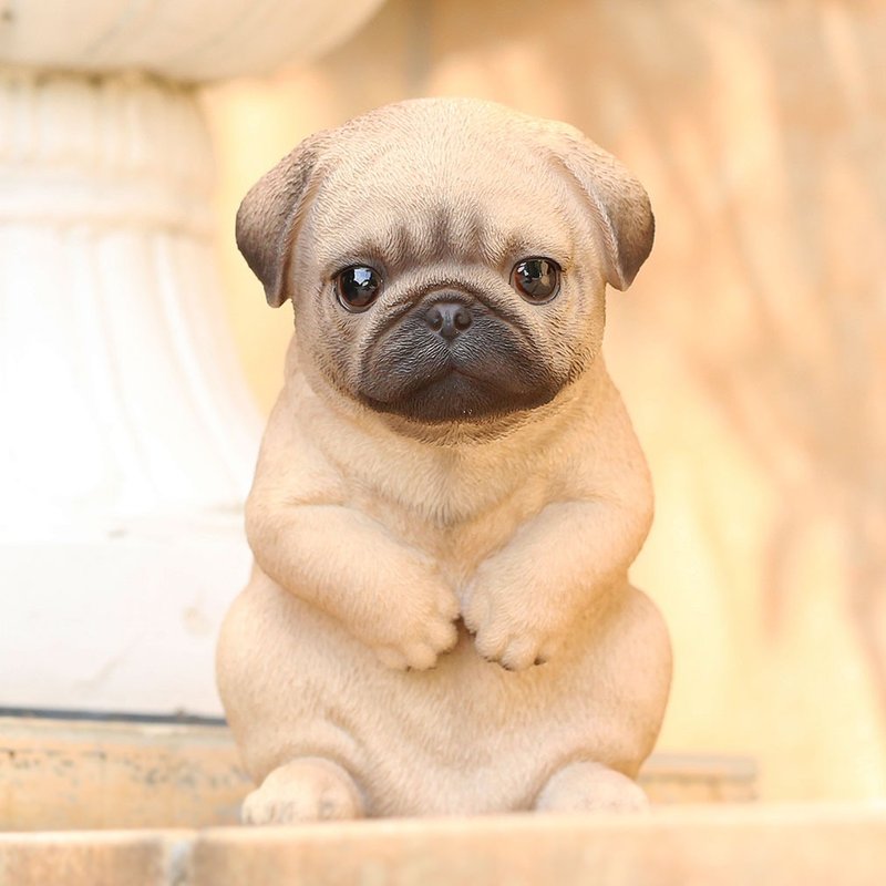 可愛動物擺飾 / 巴哥犬款 / 母親節  生日禮物 - 擺飾/家飾品 - 樹脂 咖啡色