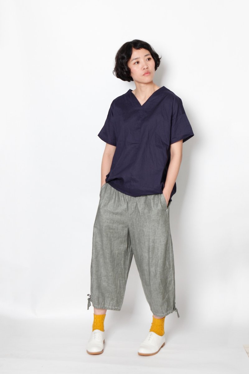 And - Cement - Bodysuits Trousers - Women's Pants - Cotton & Hemp Gray