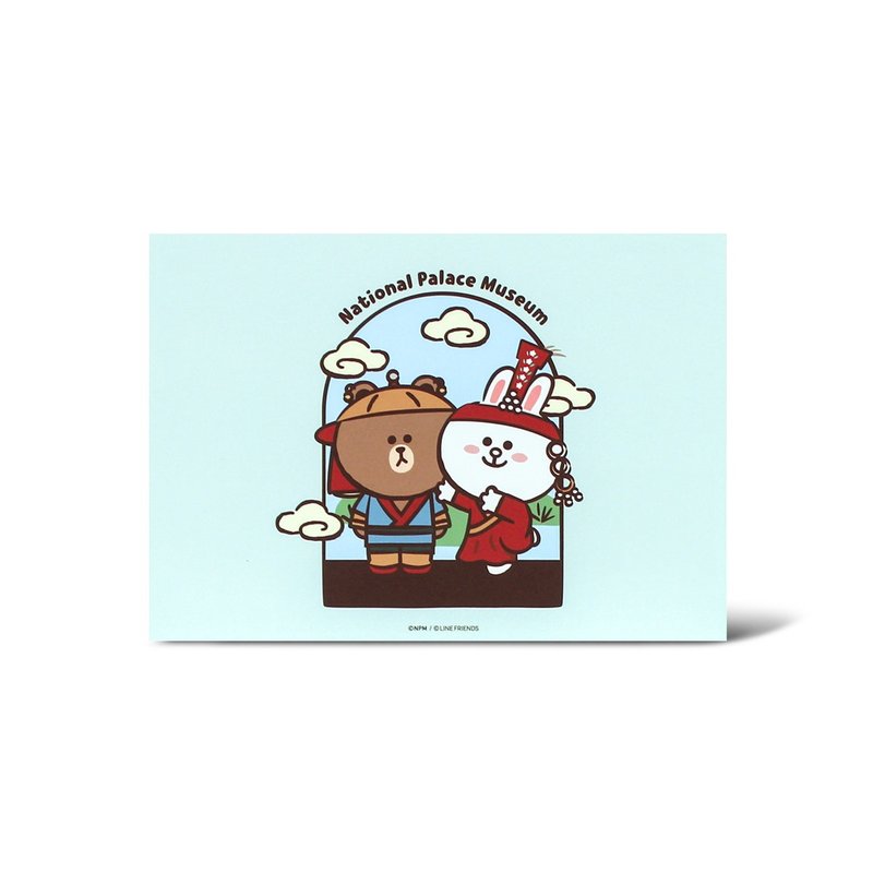 NPM | LINE FRIENDS 穿越故宮 明信片 (元) - 筆記本/手帳 - 紙 藍色