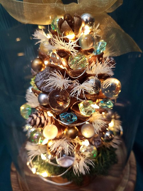 クリスマス松ぼっくりツリー (ブルー、白、緑) ミニクリスマスツリー ...