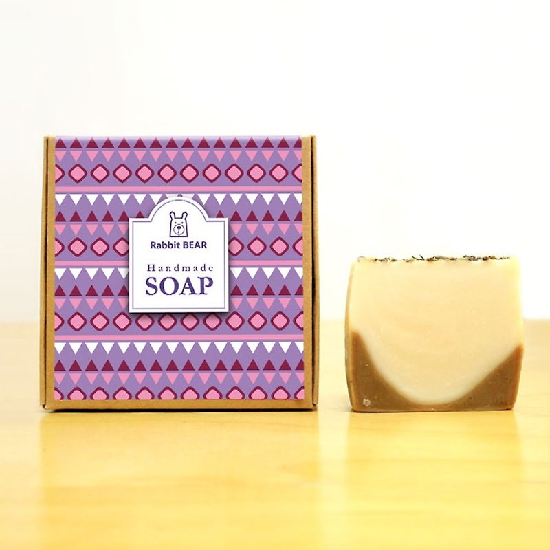 抹茶薰衣草手工冷製皂 (適乾、中、油性) ★Rabbit Bear★ - 肥皂/手工皂 - 其他材質 紫色