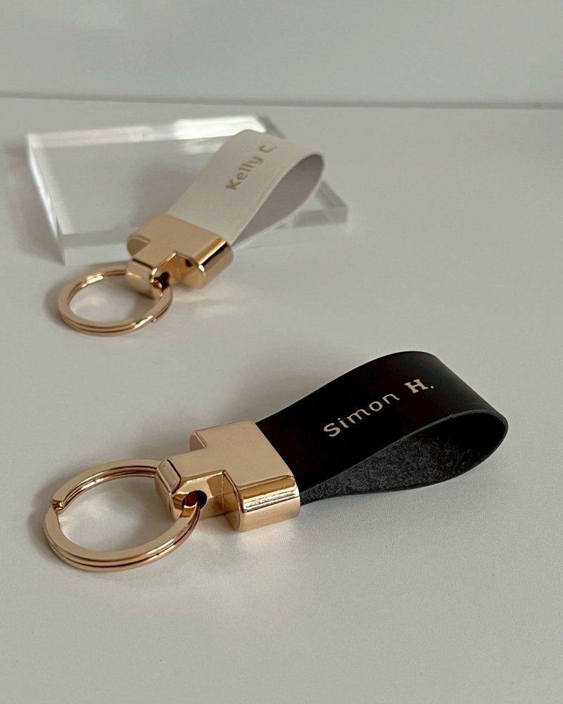 流光レザーキーリング - キーホルダー・キーケース - 革 多色