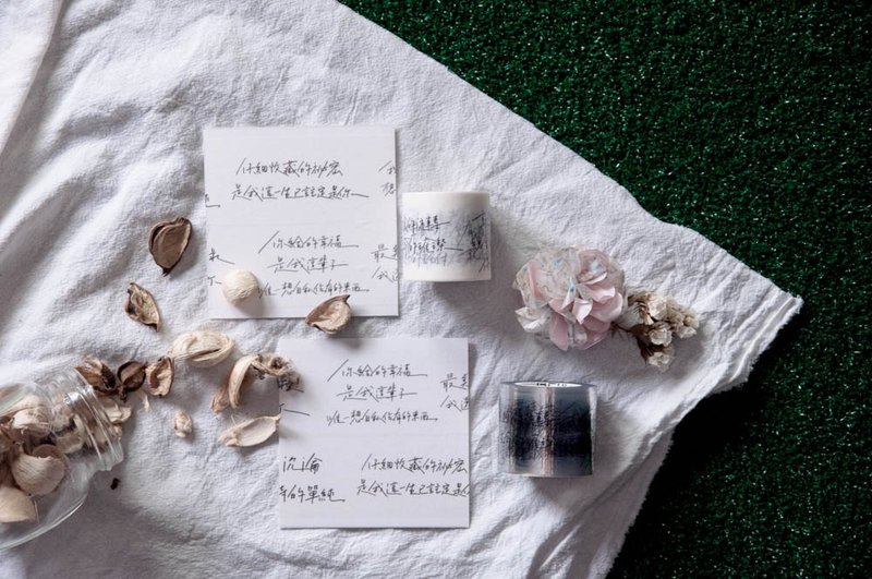 [Floating Day Confession] Handwritten Text Paper Tape Love Talk Paper Tape / by You Zhimu - Washi Tape - Paper White