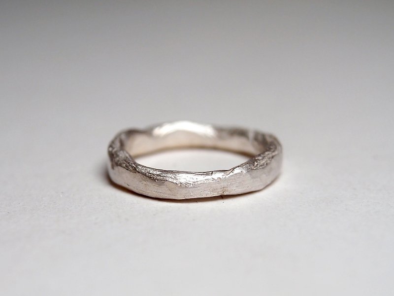 Coal Series  #a159 white ring - แหวนทั่วไป - เงิน ขาว