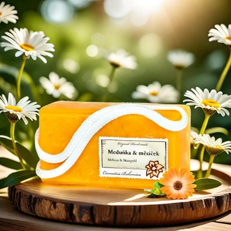 Lemon Balm Lemon Calendula Botanical Extract Handmade Moisturizing Soap - Soap - Concentrate & Extracts Orange