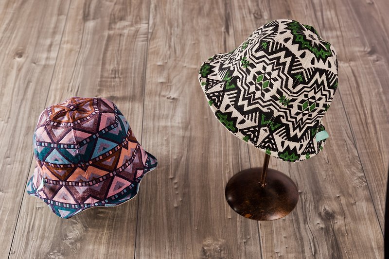 Child series _jungle forest department geometric patterns bonnet - Other - Other Materials Multicolor