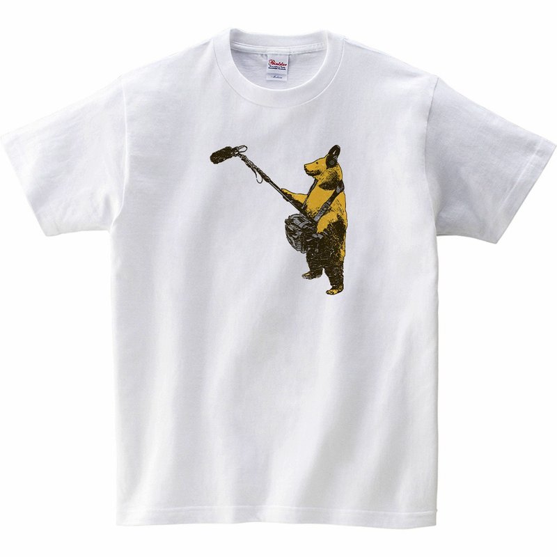 兒童T卹/Staff bear - 男/女童裝 - 棉．麻 白色