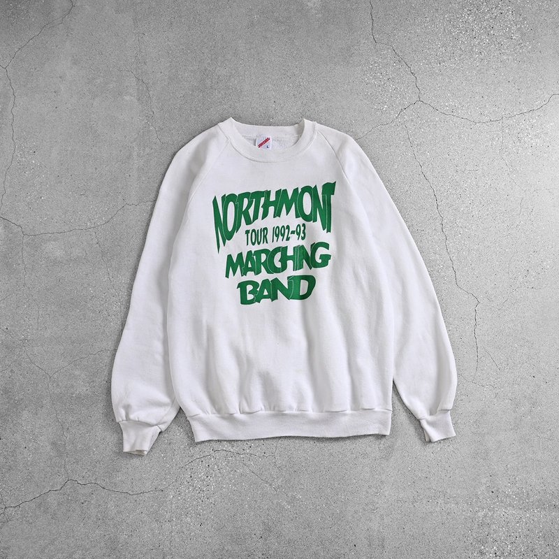 Vintage 大學Tee / 大學踢、古著大學T、大學t、衛衣、古著上衣 - 男 T 恤 - 棉．麻 白色