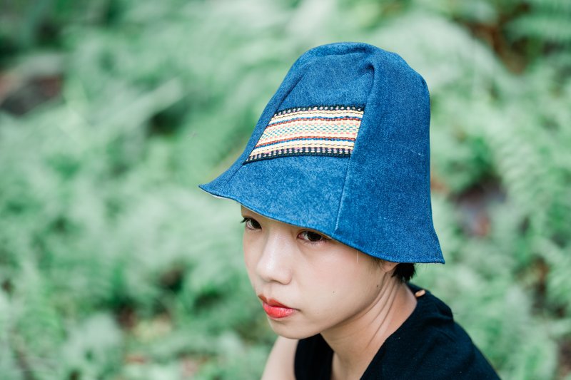 [Demilu Weaving Workshop Tminun] Canvas original style bucket hat - Hats & Caps - Other Materials 