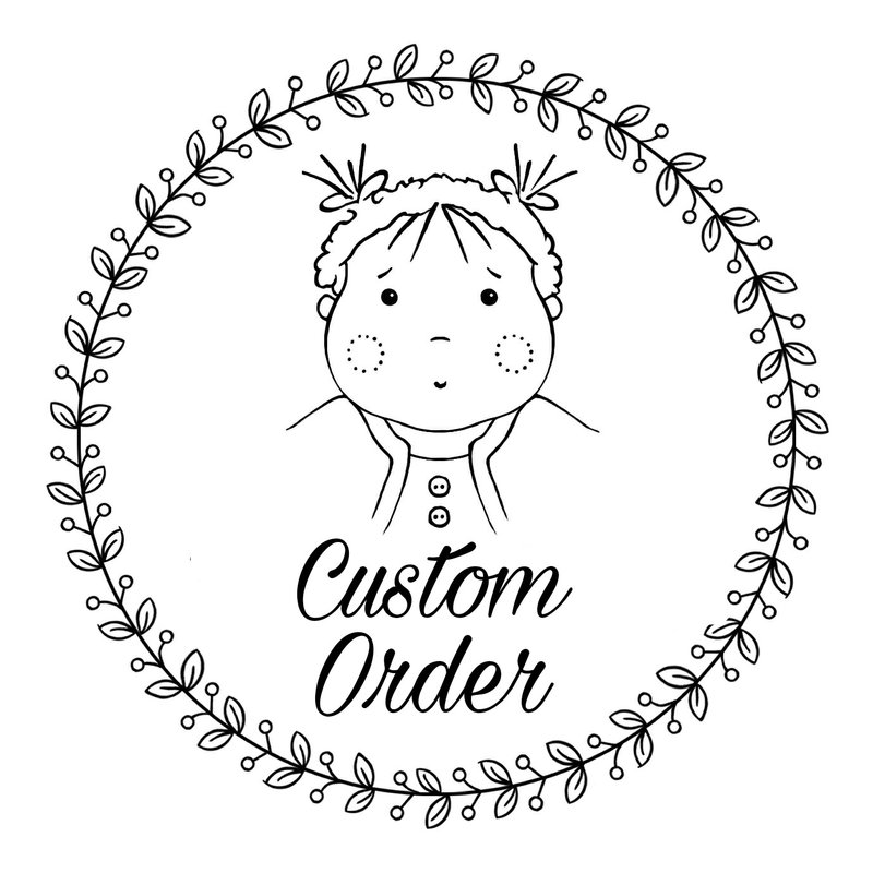 Custom order: 18 cm Premade Head for Create Waldorf Doll, 6 pcs. - 編織/刺繡/羊毛氈/縫紉 - 羊毛 